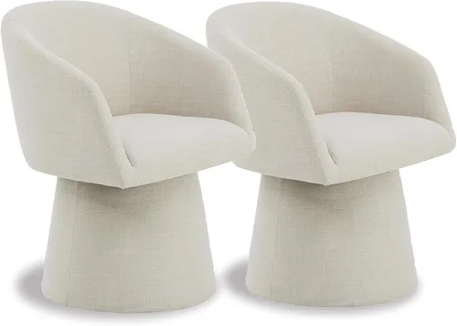 Miniatura 12 de KISLOT Sillas de Comedor Giratorias Sillón de Acento Moderno Silla Lateral de Escritorio para Comedor Tocador Dormitorio Sala de Estar Sala de Verde
