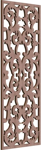 Miniatura 121 de Meadville Paneles decorativos de pared de madera con calado, 9 3/8 pulgadas de ancho x 24 3/8 pulgadas de alto x 1/4 de alto, aliso