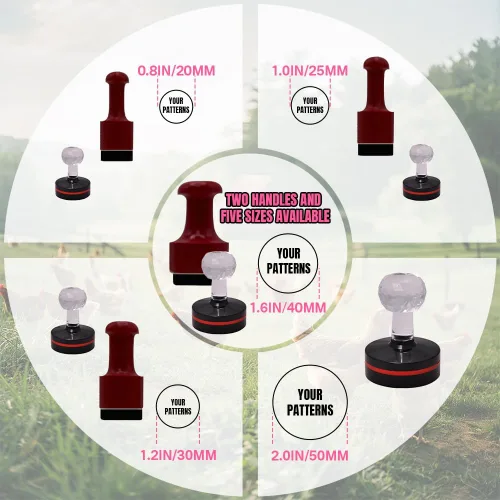 Miniatura 3 de ORYG Sellos de huevos personalizados, sello de huevo personalizado de larga duración, marcadores de diseño increíble, sellos de huevos grandes