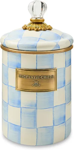 Miniatura 8 de MACKENZIE-CHILDS Recipiente de esmalte, versátil recipiente de almacenamiento de cocina para harina y azúcar, mediano, capacidad de 48 onzas