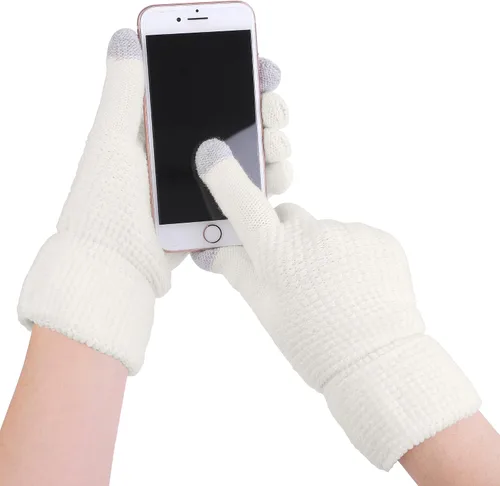 Miniatura 7 de URATOT Juego cálido de invierno con bufanda infinita y sombrero para pantalla táctil para hombres y mujeres