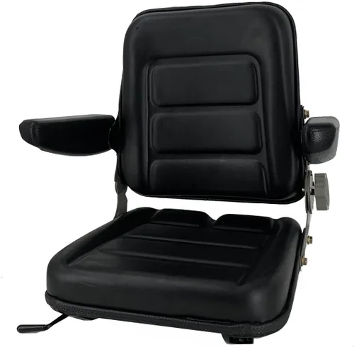 Miniatura 13 de Asiento universal de carretilla elevadora asiento de tractor con pista deslizante ajustable y bolsa de herramientas, para excavadora Skid Loader