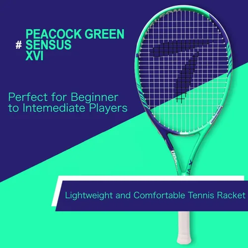 Miniatura 3 de Teloon Serie Sensus Triple absorción de impactos Raqueta de tenis para adultos, raqueta de tenis para mujer incluye funda para bolsa