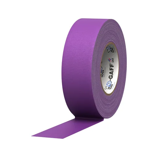 Miniatura 13 de ProTapes Pro Gaff Cinta de Gaffer de tela mate premium de 1 pulgada de ancho con adhesivo de goma, 11 mils de grosor, 55 yardas de longitud