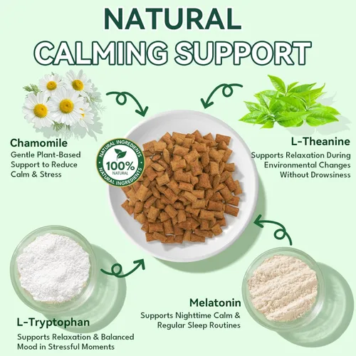 Miniatura 5 de YOTANGO Golosinas calmantes para gatos: 500 masticables calmantes crujientes para gatos gatitos, alivio de la ansiedad y reducción del estrés