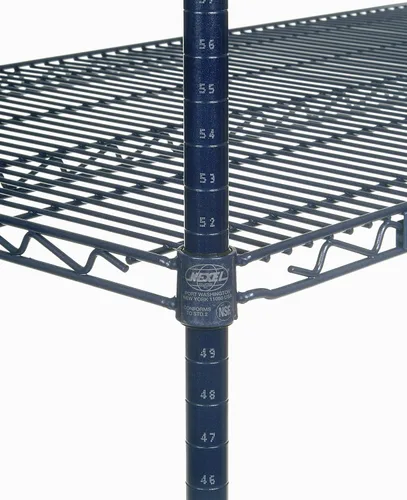 Miniatura 3 de Nexel en estantería de alambre, epoxi azul, 48" W X 14" D X 86" H
