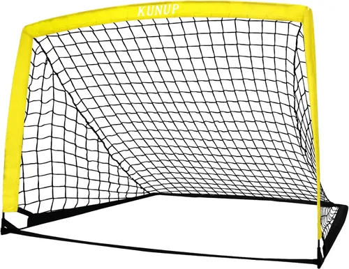 Miniatura 37 de Portería de fútbol portátil de 5 x 3, 6 x 4, 9 x 5 pies, para patio trasero, red de práctica de fútbol plegable con bolsa de transporte para niños