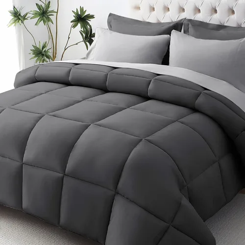 Miniatura 14 de JOLLYVOGUE Juego de edredón individual XL, cama ultrasuave en una bolsa, tamaño individual XL, 5 piezas, juego de ropa de cama certificado Oeko-TEX