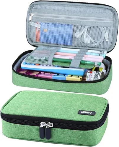 Miniatura 12 de Chelory Estuche para Lápices de Gran Capacidad, Bolsa Grande para Lápices, Estuche para Bolígrafos, Porta Lápices y Marcadores, Bolsa