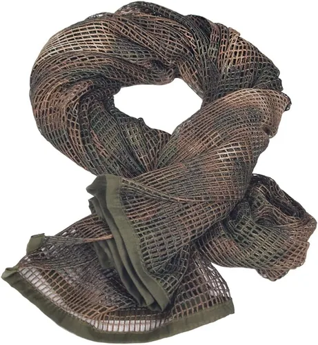 Miniatura 13 de WINWAY Velo de Francotirador Camuflaje Bufanda Doble Impresión Táctica Militar Camuflaje Bufandas de Malla para Caza Tiro Fotografía Silvestre