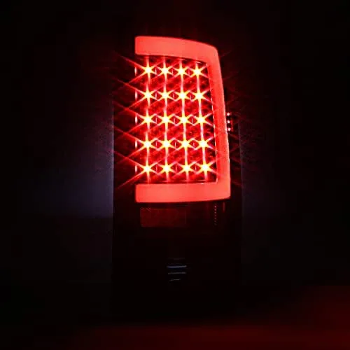 Miniatura 3 de AKKON - Para 07-13 Sierra 1500 07-14 Sierra 2500 3500 HD Camioneta Pickup Negras Luces Traseras G2 LED Faros de Freno en Pareja
