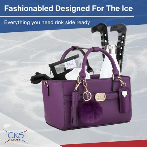 Miniatura 77 de CRS Cross Rink Side Tote. Ice Skating Accessory Bag-Figure Skating, Roller, Inline Skaters, Dance, Cheer.Organizes Guards Water Bottle Phone
