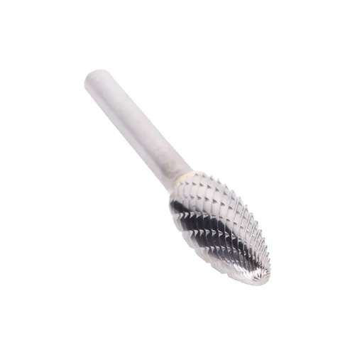 Miniatura 55 de Drill America SA-1 Rebaba de carburo/lima giratoria cilíndrica de doble corte para amoladora de troquel de 1/4" de diámetro x 5/8" de longitud
