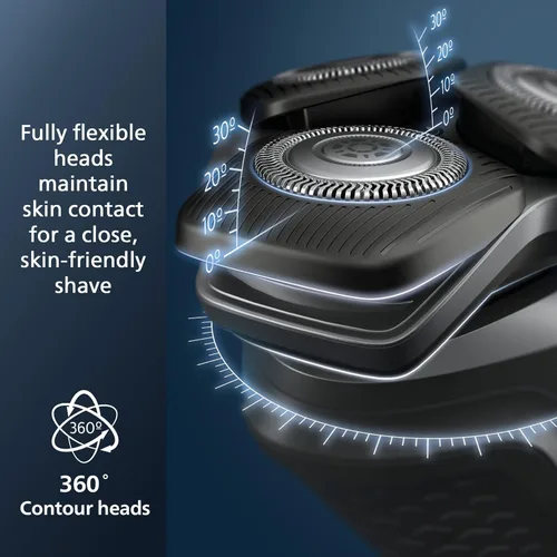 Miniatura 2 de Philips Norelco Shaver 5400, afeitadora recargable en seco y húmedo con recortadora emergente, S5880/81