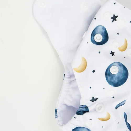 Miniatura 4 de HappyFlute 9 Juegos de Pañales de Tela de Bolsillo para Recién Nacidos Ajustables Reutilizables para Bebés Niños y Niñas (6-33 libras, 0-3 años)