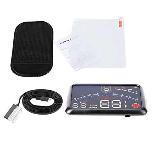 Miniatura 2 de KIMISS Velocímetro digital universal Heads Up Display MPH/KM/h Vehículo Smart HUD Display Digital Mini coche Dashboard Heads Up Parabrisas