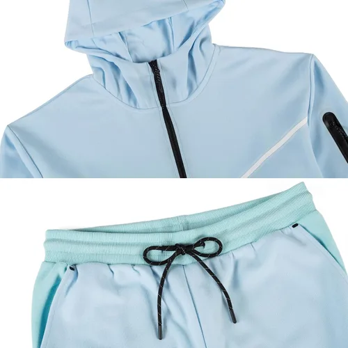 Miniatura 5 de Men's Tracksuits Sweatsuits For Men Hooded Tracksuit Sweatsuit Long Sleeve Full-Zip Jogging Sweatpants 2 Piece