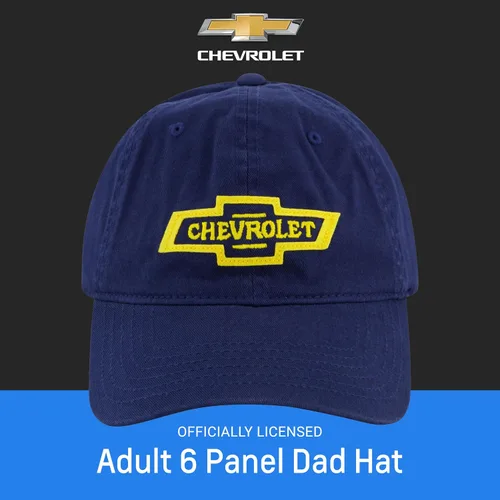 Miniatura 2 de Concept One Chevrolet Dad - Gorra de béisbol ajustable de algodón con logotipo y ala curvada