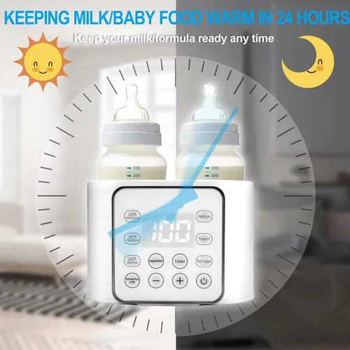 Miniatura 3 de Calentador de biberones 9 en 1, calentador de leche materna multifunción, calentador rápido de alimentos para bebés y calentador de descongelación