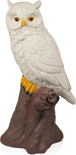 Miniatura 16 de Alpine Corporation QFC366HH - Estatua de jardín de búho para interiores y exteriores, estatua de la familia de búho amoroso, 11 pulgadas de alto