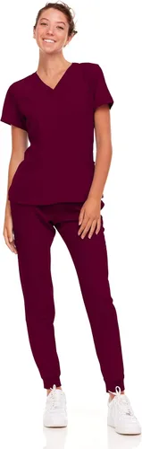 Natural Uniforms Conjunto de ropa quirúrgica elástica para mujer con tallas regulares y pequeñas