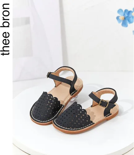 Miniatura 100 de THEE BRON Sandalias cómodas para niñas, zapatos para niños, sandalias rellenas