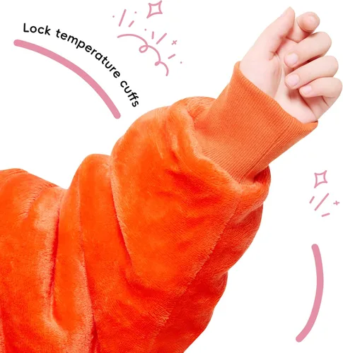 Miniatura 5 de yescool Manta de vestir con capucha para niños, regalos de cumpleaños para niñas adolescentes, para niños de 8 a 15 años, sudadera de gran