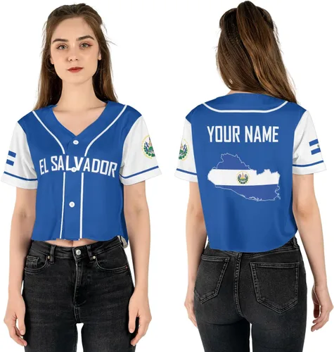 MonkeyVan Camiseta de béisbol personalizada de El Salvador, camiseta de béisbol de El Salvador para hombres, camiseta de orgullo salvadoreño,
