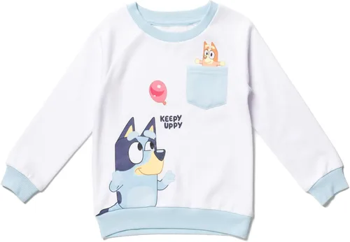 Miniatura 4 de Bluey Sudadera con capucha y sudadera de forro polar para niños pequeños