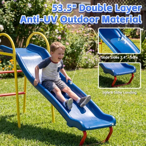 Miniatura 5 de Juego de columpios para patio trasero con soporte, columpio de servicio pesado de 440 libras, soporte de columpio de metal para exteriores, contiene