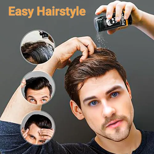 Miniatura 3 de MAN CODE Cera voluminizadora para el cabello, fijación fuerte, acabado mate, 24 horas de duración, 100% natural y seguro, polvo para peinar