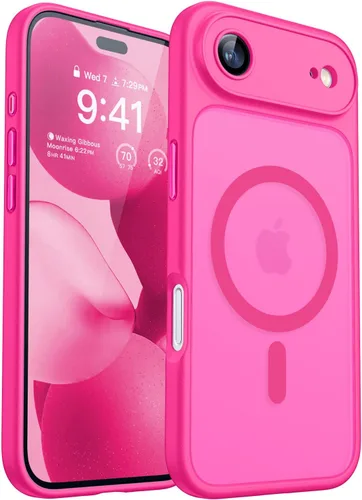 Miniatura 43 de CANSHN Funda magnética compatible con iPhone 17 Pro, mejorada [protección completa de la cámara] [compatible con Magsafe] [mate translúcido] funda