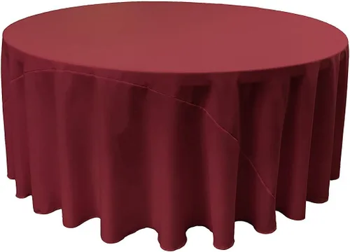 Miniatura 133 de LA Linen - Mantel redondo lavable de popelina de poliéster, resistente a manchas y arrugas, 51", mantel de tela para comedor, cocina, fiesta, Negro