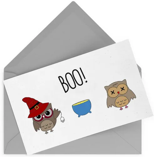 Miniatura 4 de Sellos y troqueles de búho de Halloween para hacer tarjetas, palabras abucheadas de murciélagos, troqueles de silicona transparente, troqueles
