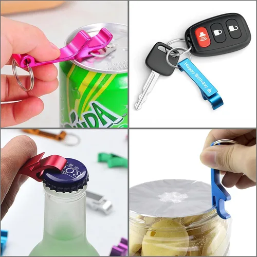 Miniatura 4 de 30 piezas Llavero Abrebotellas Personalizado a Granel con Texto/Logotipo Grabado Personalizado Llaveros Abrebotellas de Cerveza para Bar