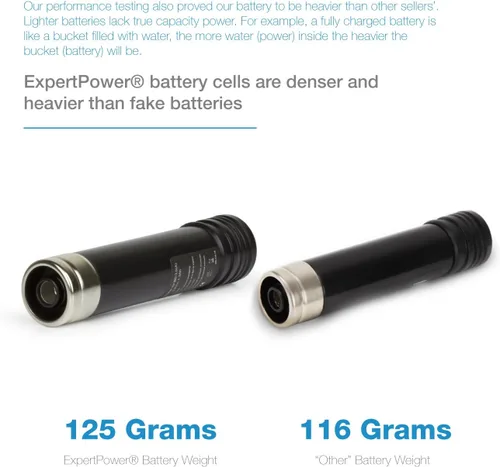 Miniatura 4 de ExpertPower 151995-03 383900-03 387854-00 00911271000 11271 900.112710 Batería híbrida, de níquel y metal, de 3.6 voltios, 1300 amperes por hora