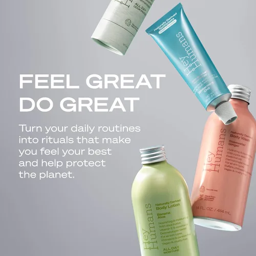Miniatura 8 de Hey Humans Gel de baño hidratante de menta de coco con ingredientes naturales y aceite de jojoba, limpio, vegano, sin sulfatos para baño y baño