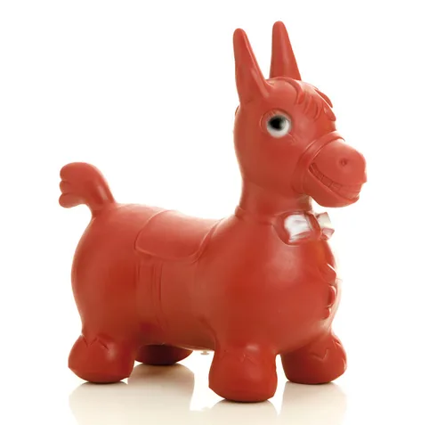 Togu Caballo de equilibrio inflable pediátrico para entrenamiento de equilibrio, mejora de la coordinación y fuerza de construcción. Bonito el Rojo