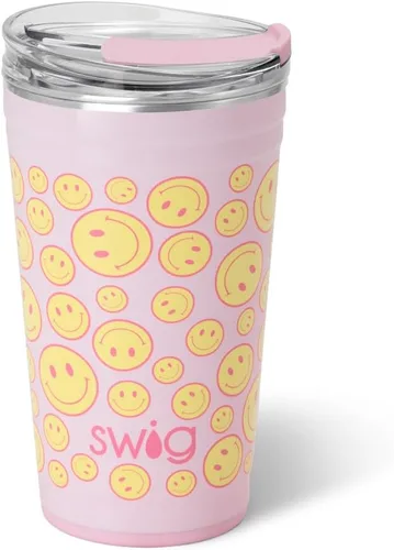 Miniatura 46 de Swig Life - Vaso de 22 oz con aislamiento térmico, vaso de café con tapa, apto para portavasos, apto para lavavajillas, acero inoxidable, taza