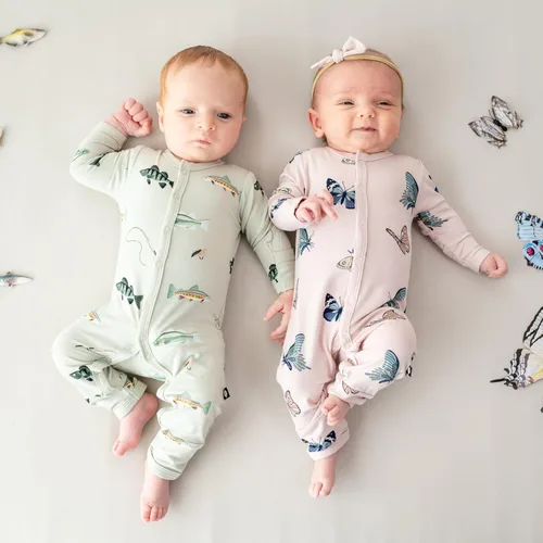 Miniatura 30 de KYTE BABY Mameluco suave unisex con cierre a presión, 97% rayón hecho de bambú, 3% elastano