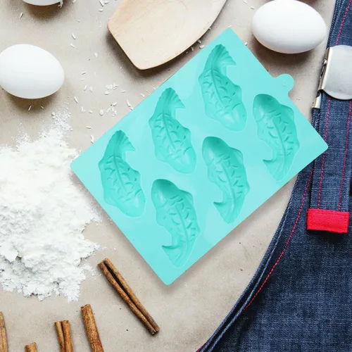 Miniatura 5 de Juego de moldes para tartas, 2 moldes para hornear peces de carpa, para bricolaje, velas, sopa, epoxi, kit de decoración de pasteles