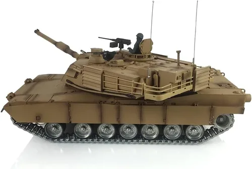 Miniatura 2 de Heng Long US en stock, RC Tank 1/16 7.0 Abrams RTR RC Tank 3918 360° Torreta Barril Recoil Metal Track Unidad de fumar Tanque de batalla Vehículos