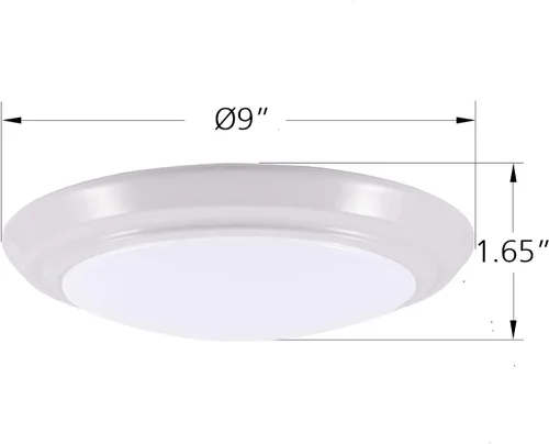 Miniatura 7 de YoonLIT - Lámpara de techo LED de montaje empotrado de 9 pulgadas, 120 V, 3000 K/4000 K/5000 K CCT ajustable, lámpara de techo regulable, 17.5 W