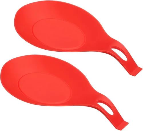 Miniatura 7 de uxcell Soporte de cuchara de silicona, 7.68 x 3.74 pulgadas, resistente al calor, soporte para utensilios de cocina, espátula, soporte para cucharón