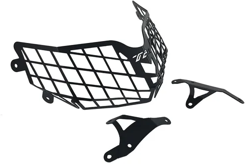 Miniatura 3 de Accesorios de motocicleta Cubierta de faro delantero Protector de parrilla Lente de malla para Benelli TRK502 TRK502X TRK 502 502X (negro)