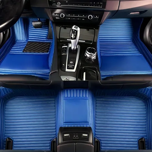 Miniatura 21 de Tapetes de cuero personalizados impermeables para automóvil, sedán, SUV, automóvil deportivo, negro, beige, para hombre y mujer (todo beige, 3D)