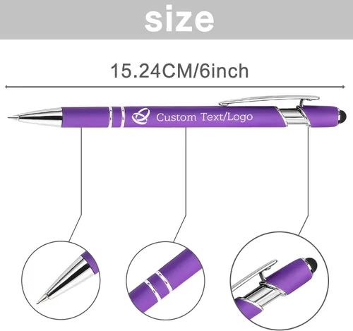 Miniatura 3 de Bolígrafos personalizados personalizados con nombre y logotipo, bolígrafo grabado, bolígrafos personalizados para oficina, negocios, lápiz