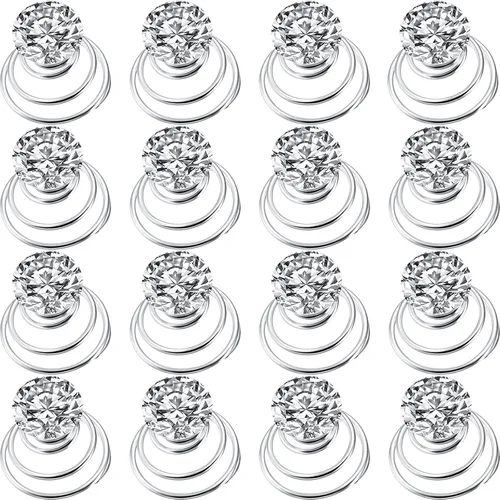 Miniatura 7 de WILLBOND Juego de 60 tornados de cristal de diamantes de imitación en espiral para bodas, novias, bailes, fiestas y ocasiones importantes con Champán