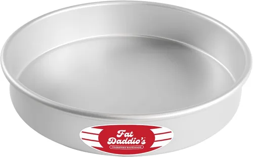 Miniatura 70 de Fat Daddio's PRD-1BOX Moldes Redondos para Pastel Mini Tier de Aluminio Anodizado para Una Caja de Mezcla, Juego de 3, Plateado