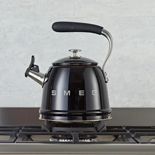 Miniatura 4 de Smeg Tetera silbante Retro para estufa – 2.4L (Negro)